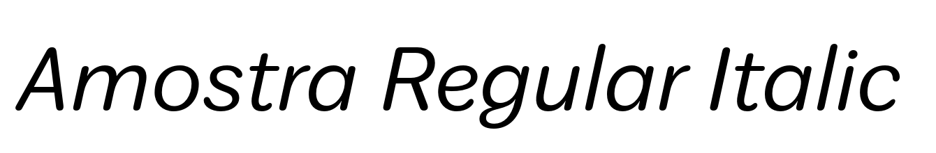 Amostra Regular Italic
